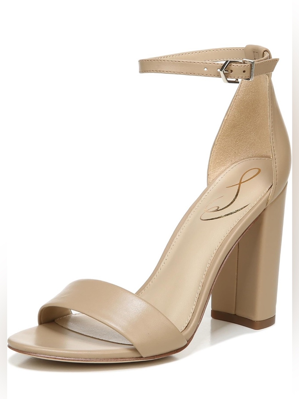 Sam Edelman Yaro Sandal in Beige Leather Sz 7.5W
